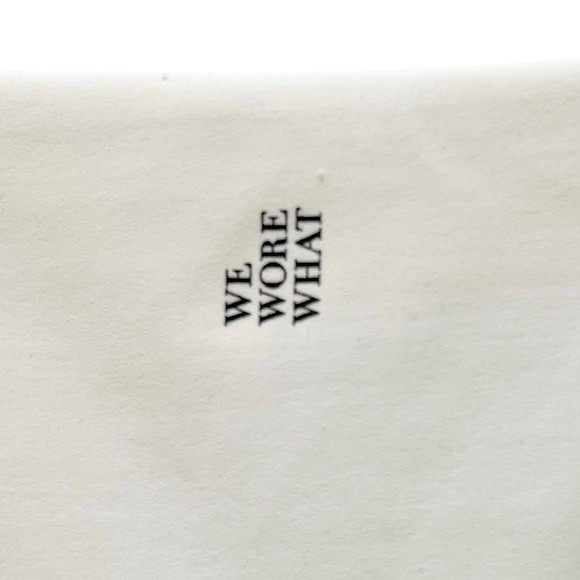 WeWoreWhat Corset Bodysuit Ivory With Black Contrast Stitch Women’s Size Medium - Picture 5 of 12